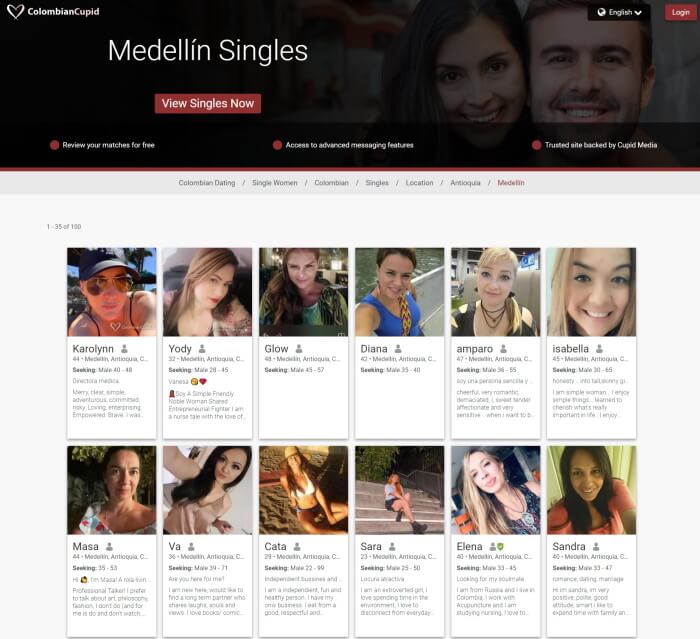 single women from medellin on colombian cupid